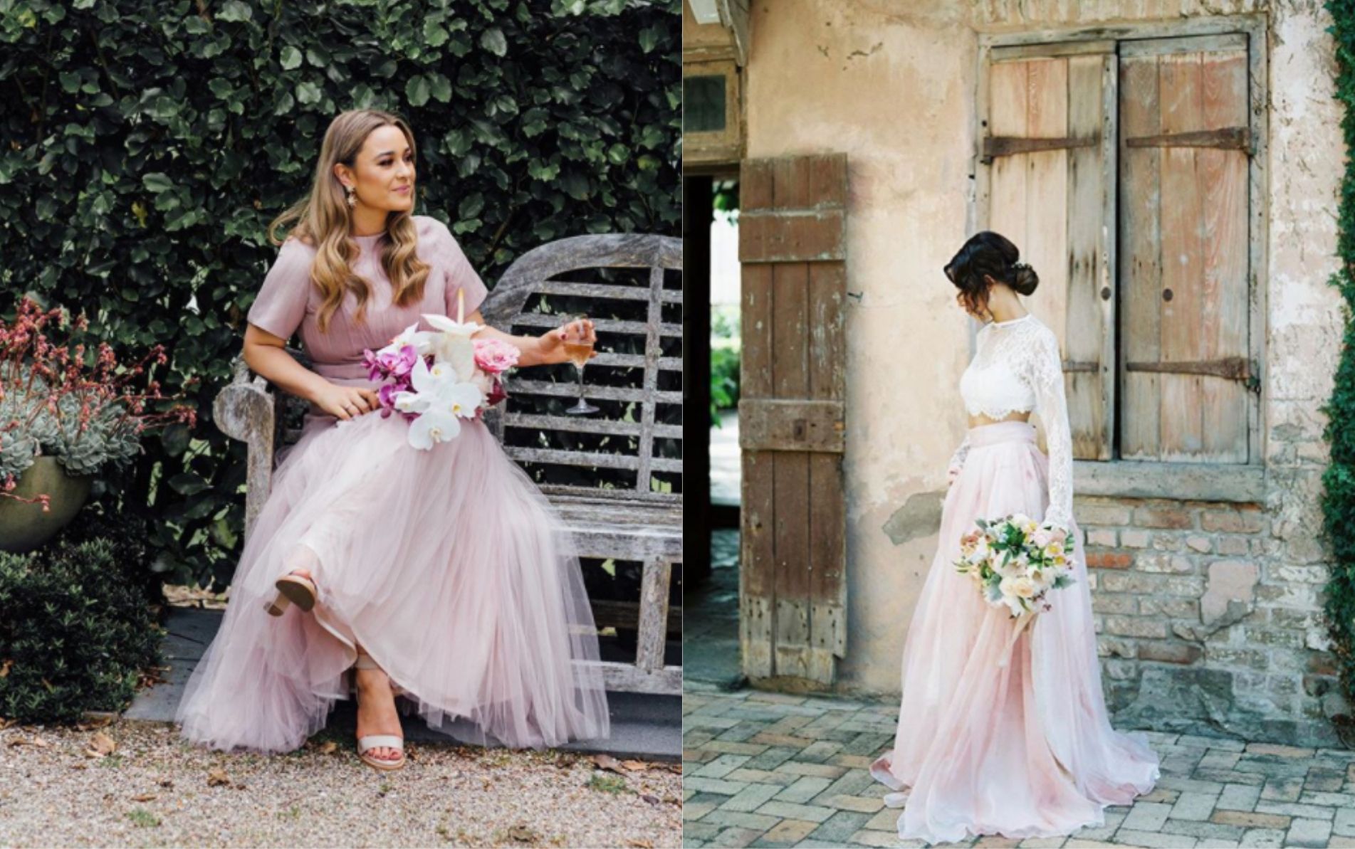 pastel dress, off-white, unique, fashion, bridal
